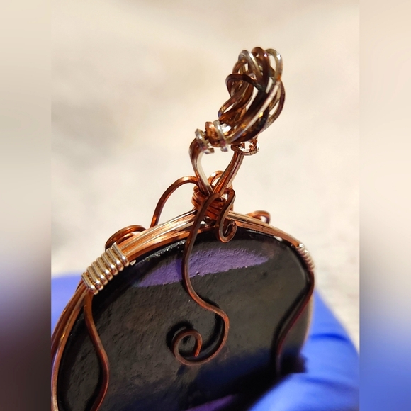 Handmade Fused Glass Pendant - Picture 7 of 9